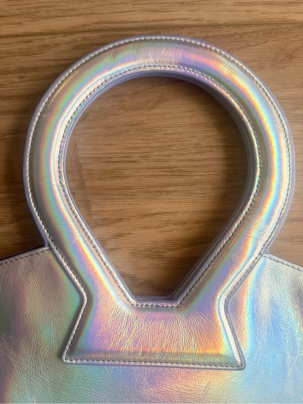 Luar - Iridescent Silver Tote Bag